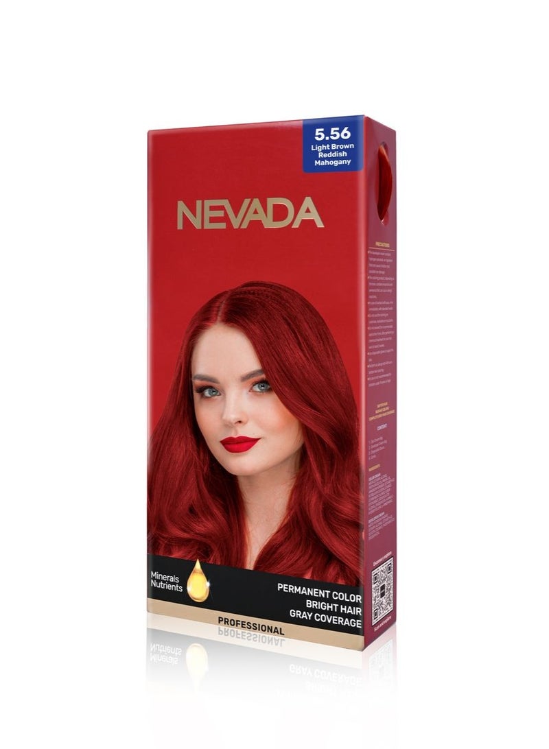 Nevada Women's Hair Dye Shade 5.56 (Light Reddish Brown)